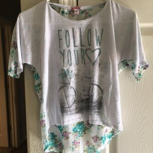 Girl's Bongo Girls Top--Floral--Size 14